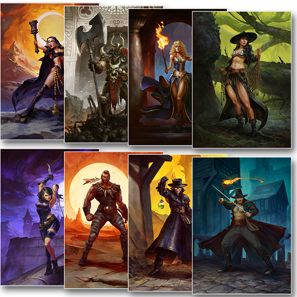 Deathbringer 1st Level Characters (Print + PDF)