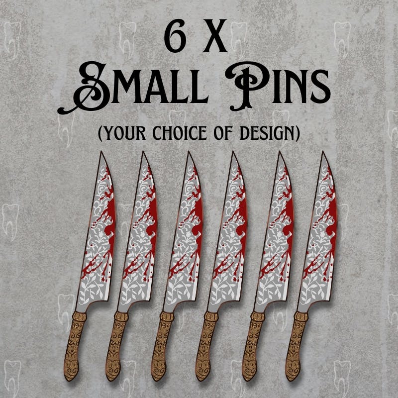 6 x Small Pins