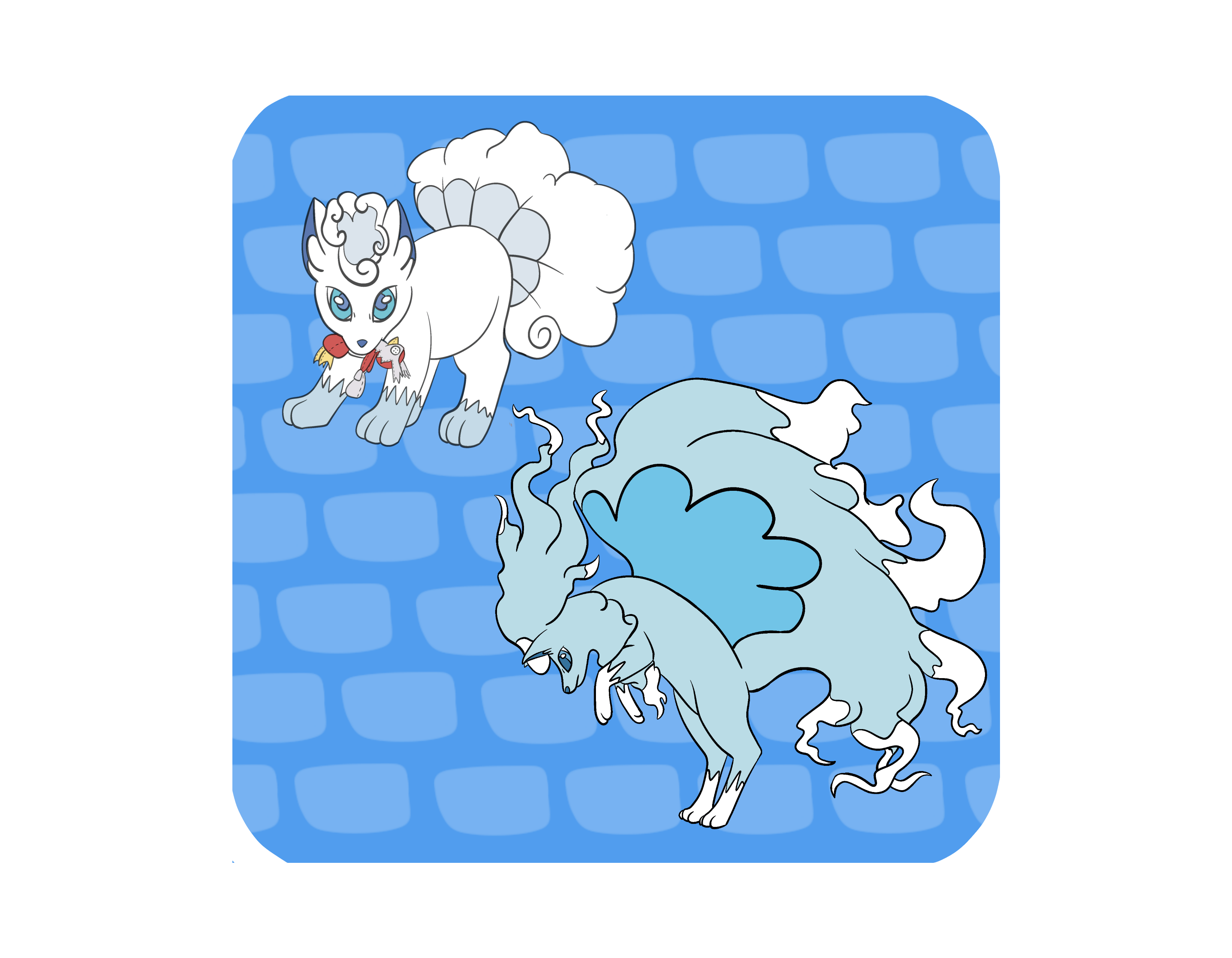 Alolan Vulpix and Ninetales