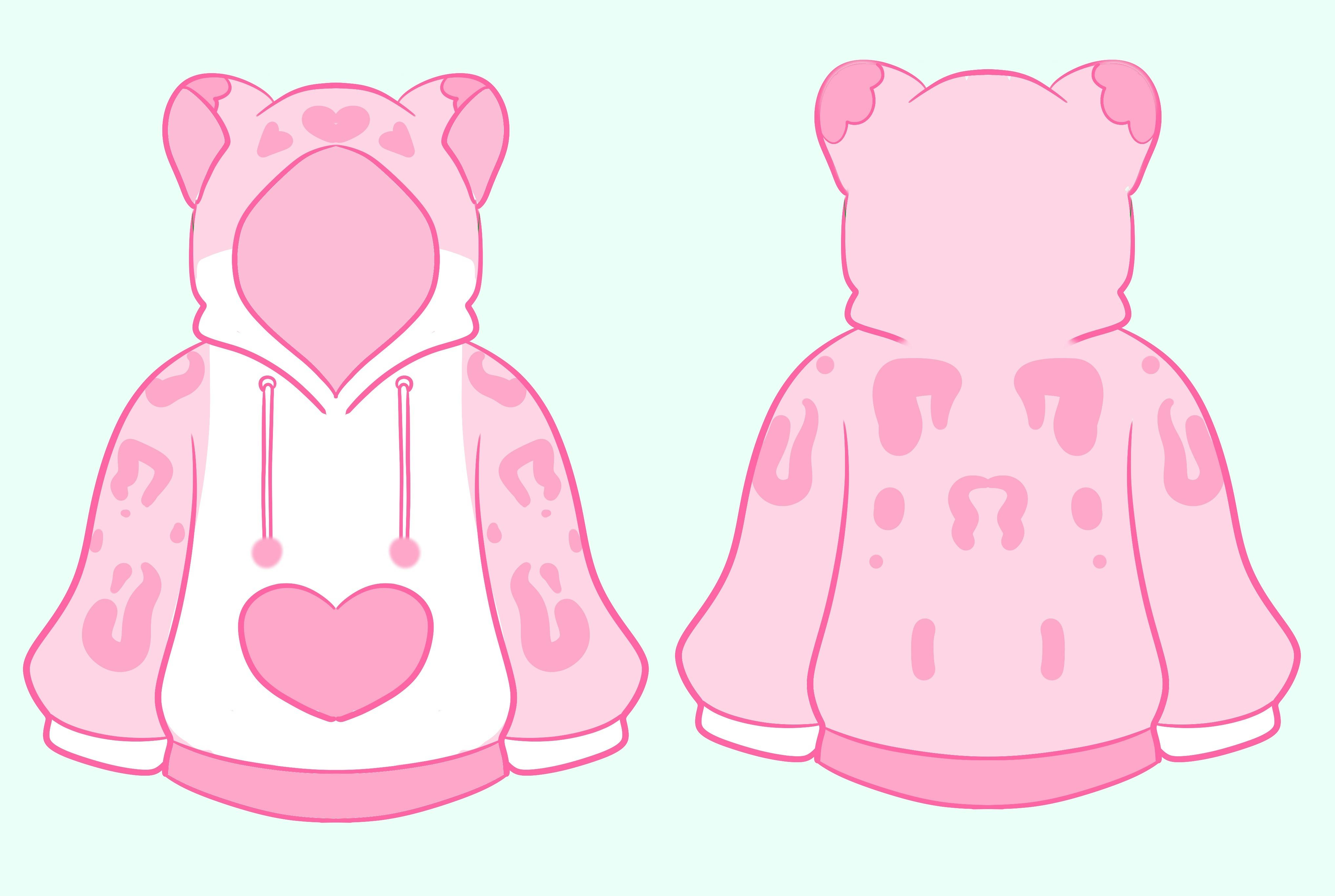 Snowcone the Snow Leopard Snuggle-Wear hoodie