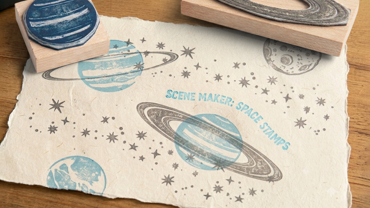 Scene Maker: Space Stamp Set