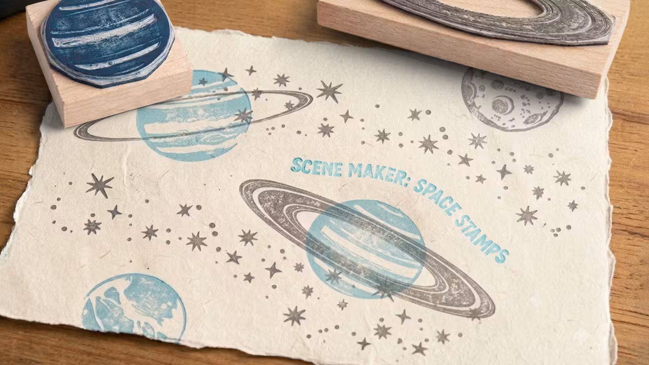 Scene Maker: Space Stamp Set