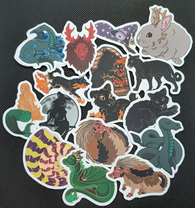 Mythological creatures sticker set!