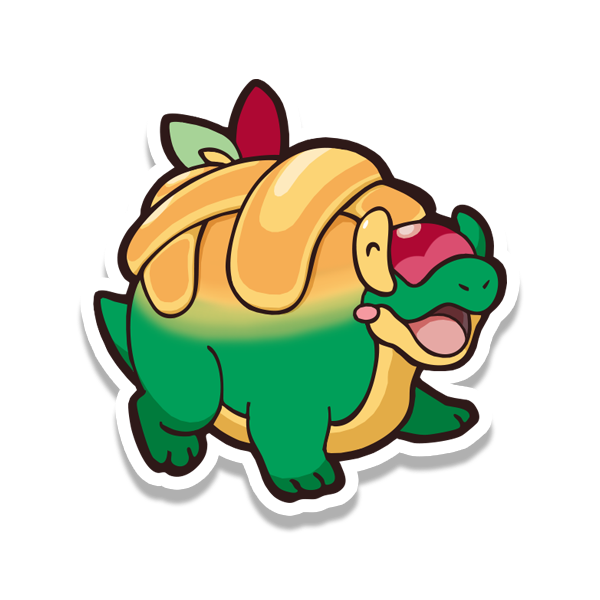 Apple pie dragon sticker