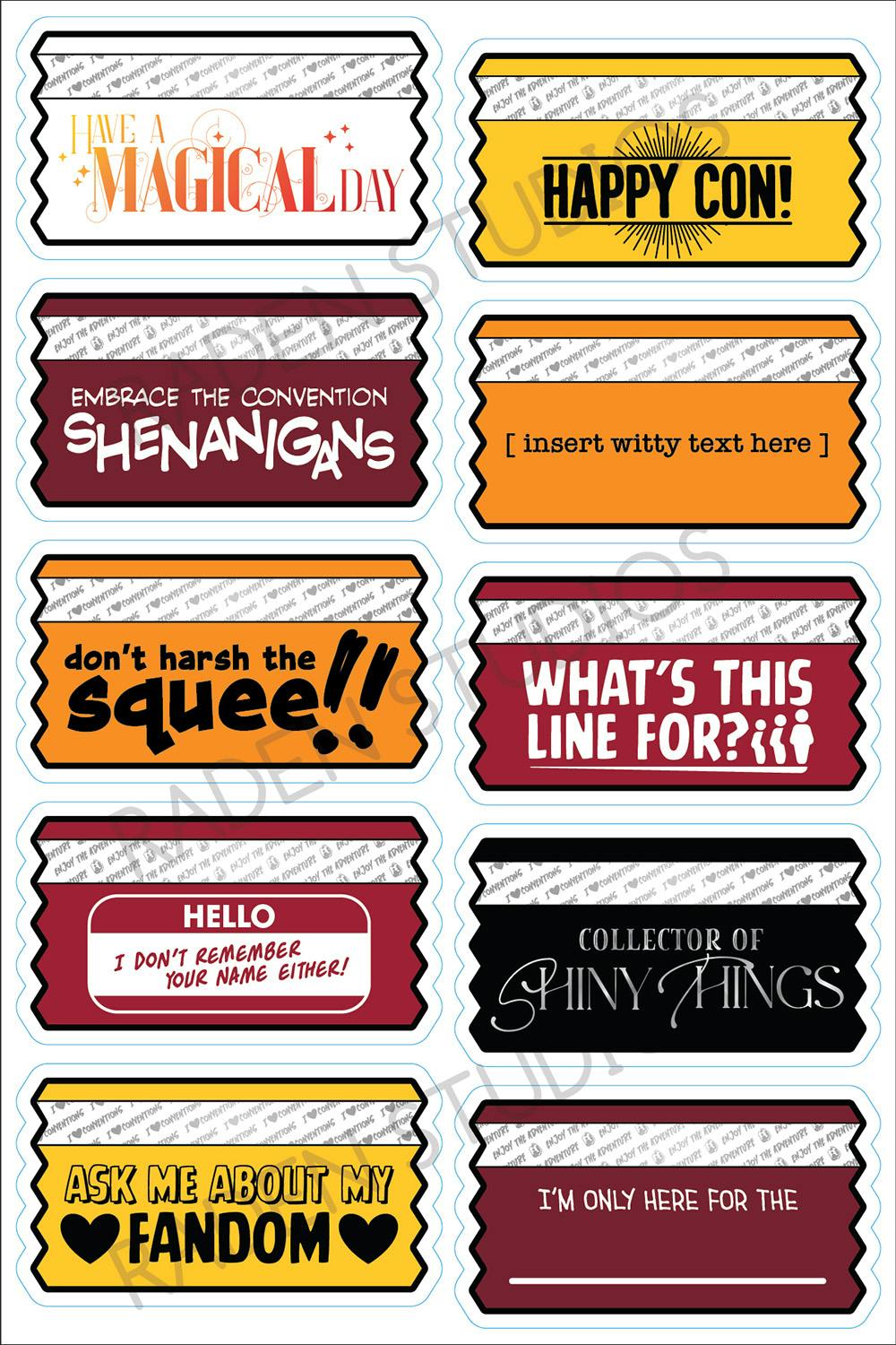 Badge Ribbon Sticker Sheet