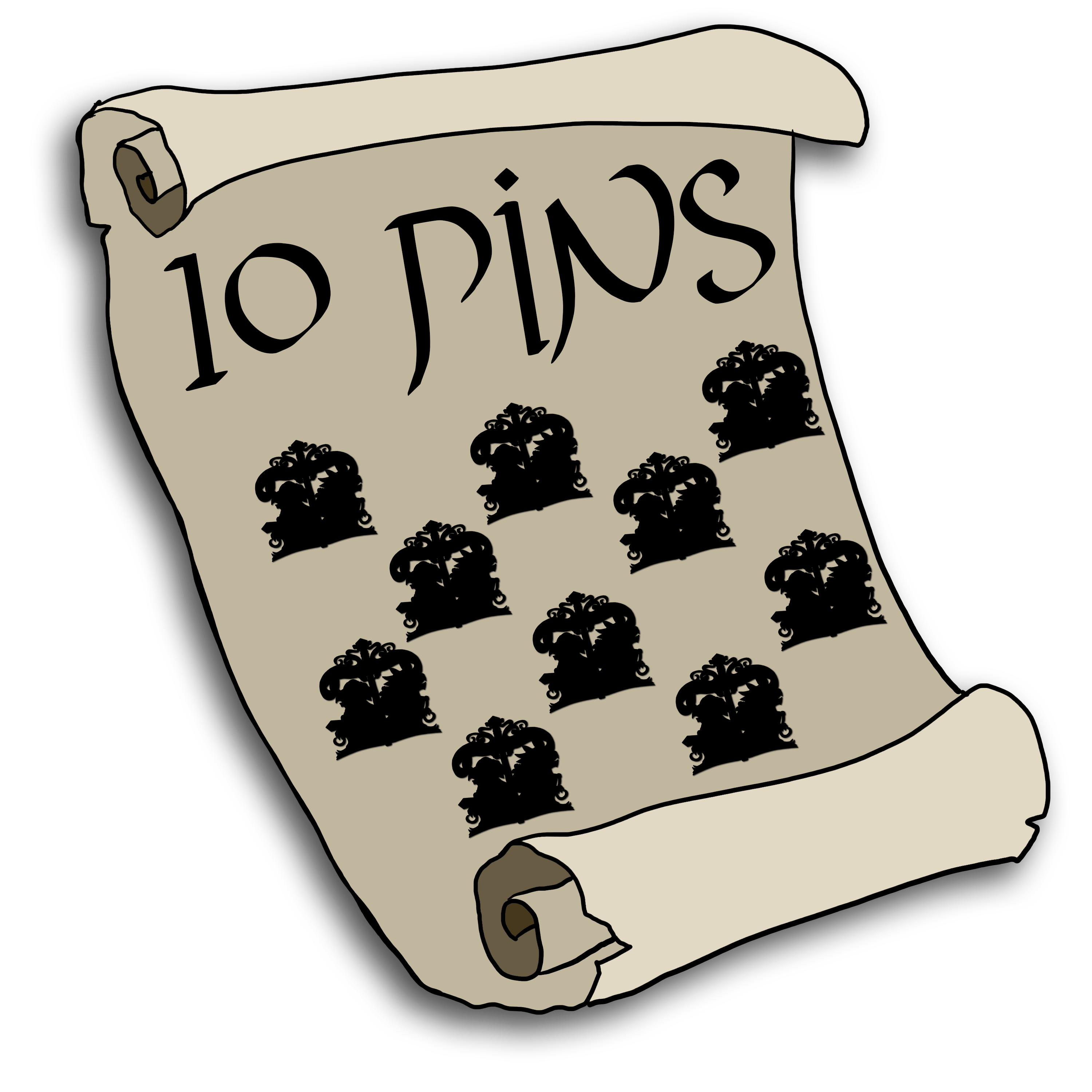 10 pins ALL IN TIER