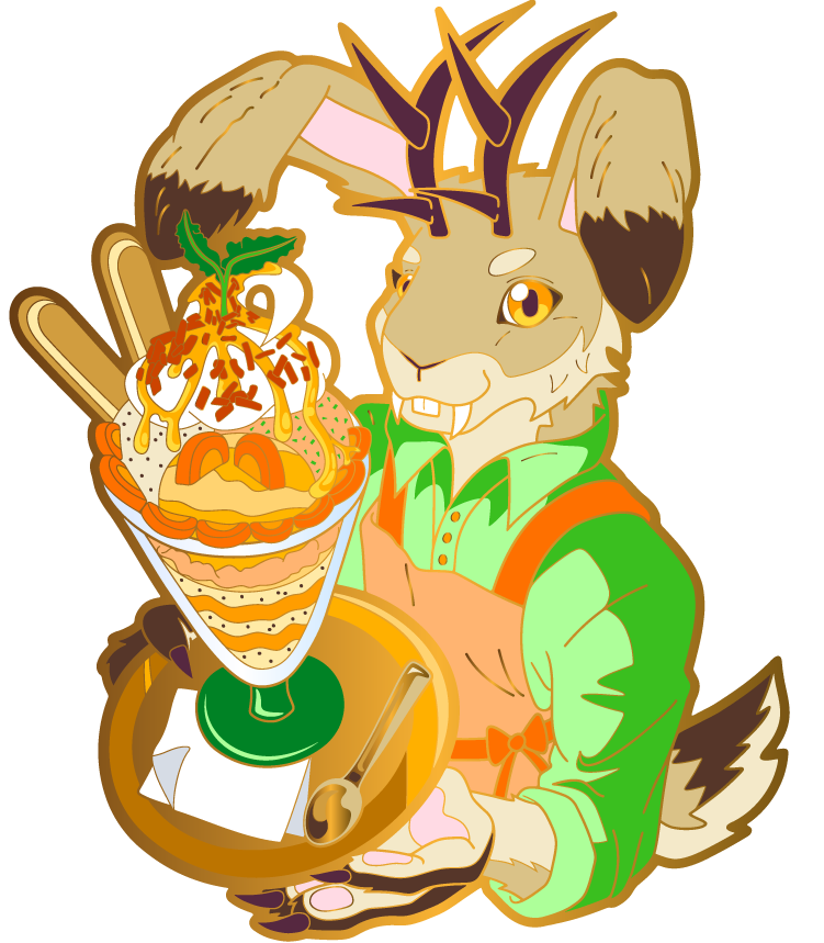 JACKALOPE: IceScream Cryptid - Hard Enamel Pin