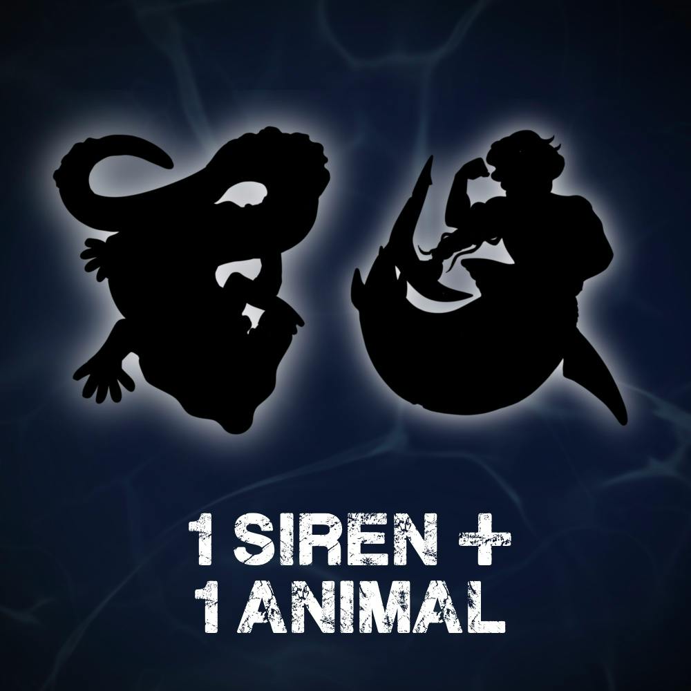 1 Siren + 1 Animal