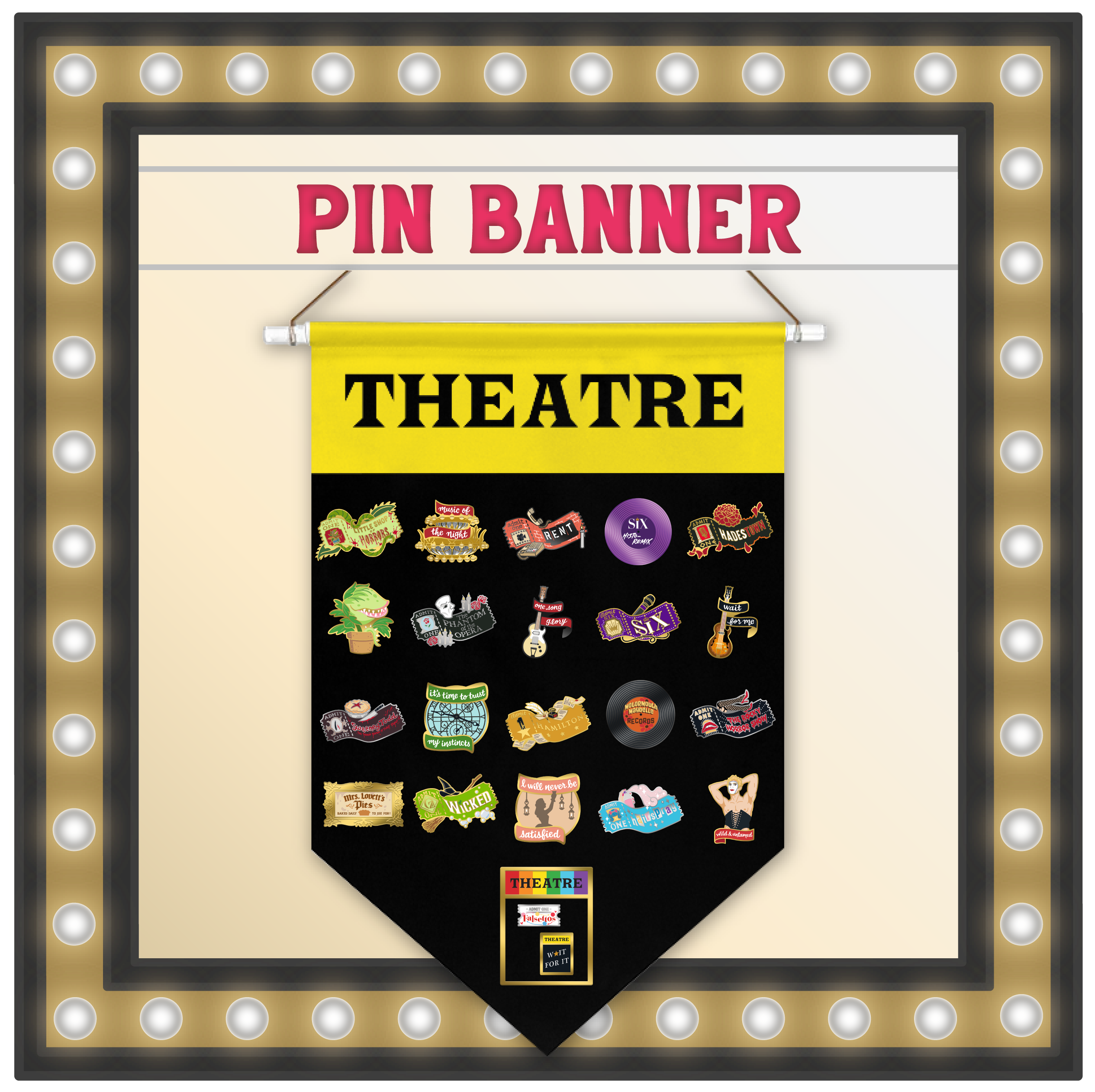 One Deluxe Pin Banner