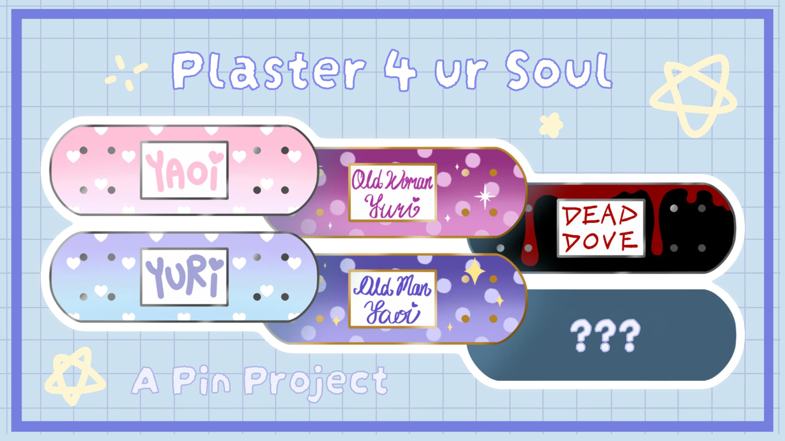 Plasters For Your Soul - Yaoi/Yuri Pin Project