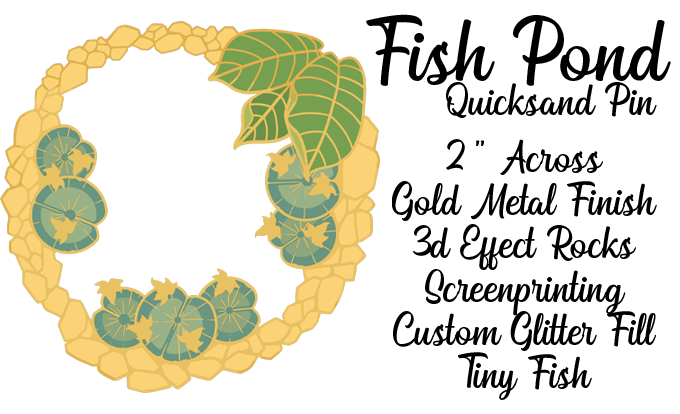  Quicksand Koi Pond Pin 