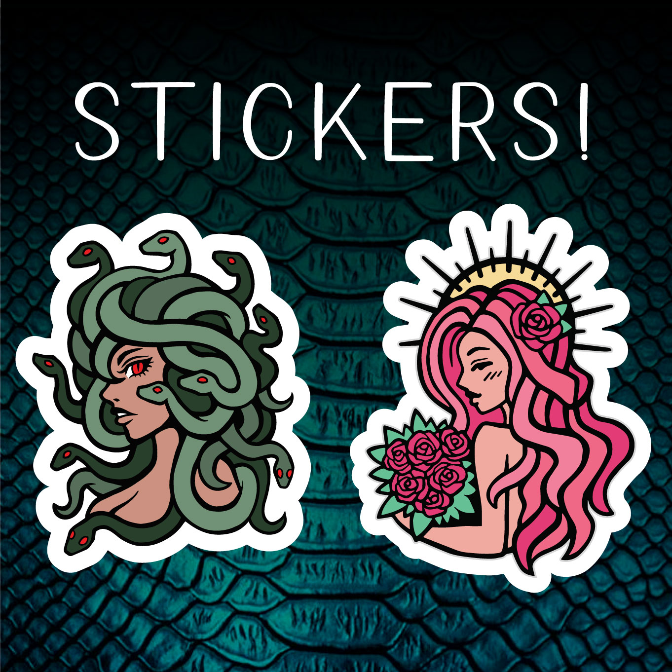 Tan variant vinyl stickers