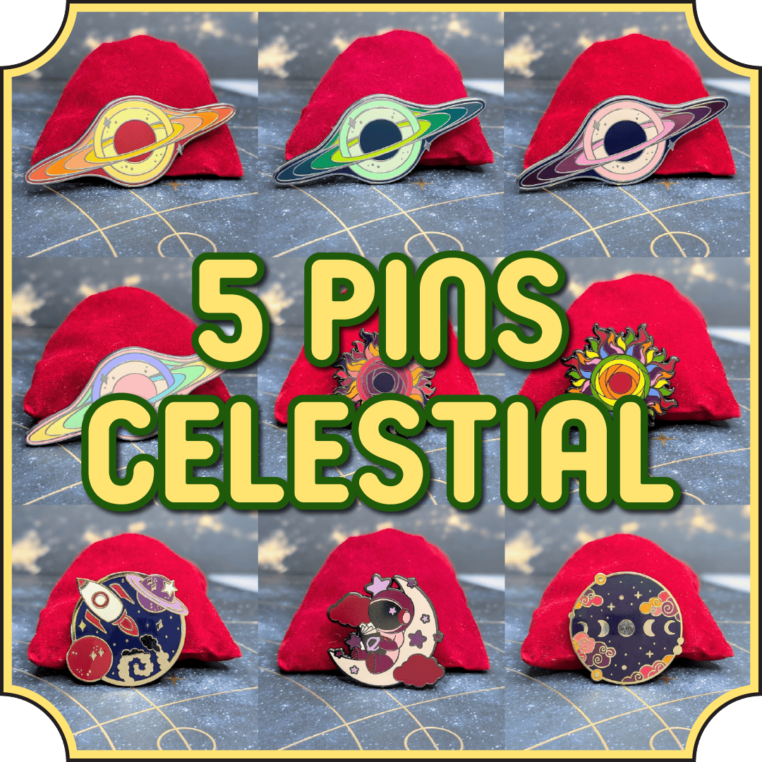 5 Celestial Pins Bundle