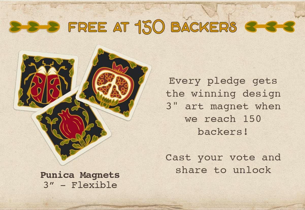 🐞 VOTE NOW and help choose our 150-backer freebie!
