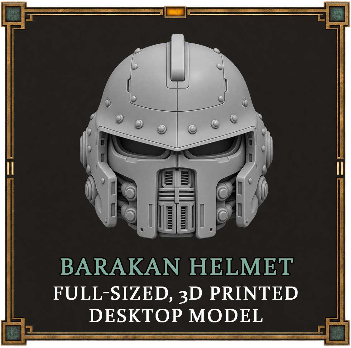 3D Printed Barakan Helmet