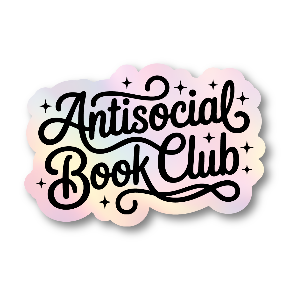Antisocial Book Club - Holographic Sticker