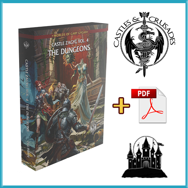 BYOB Castle Zagyg Vol. 4 The Dungeons Boxed Set (Print & PDF)
