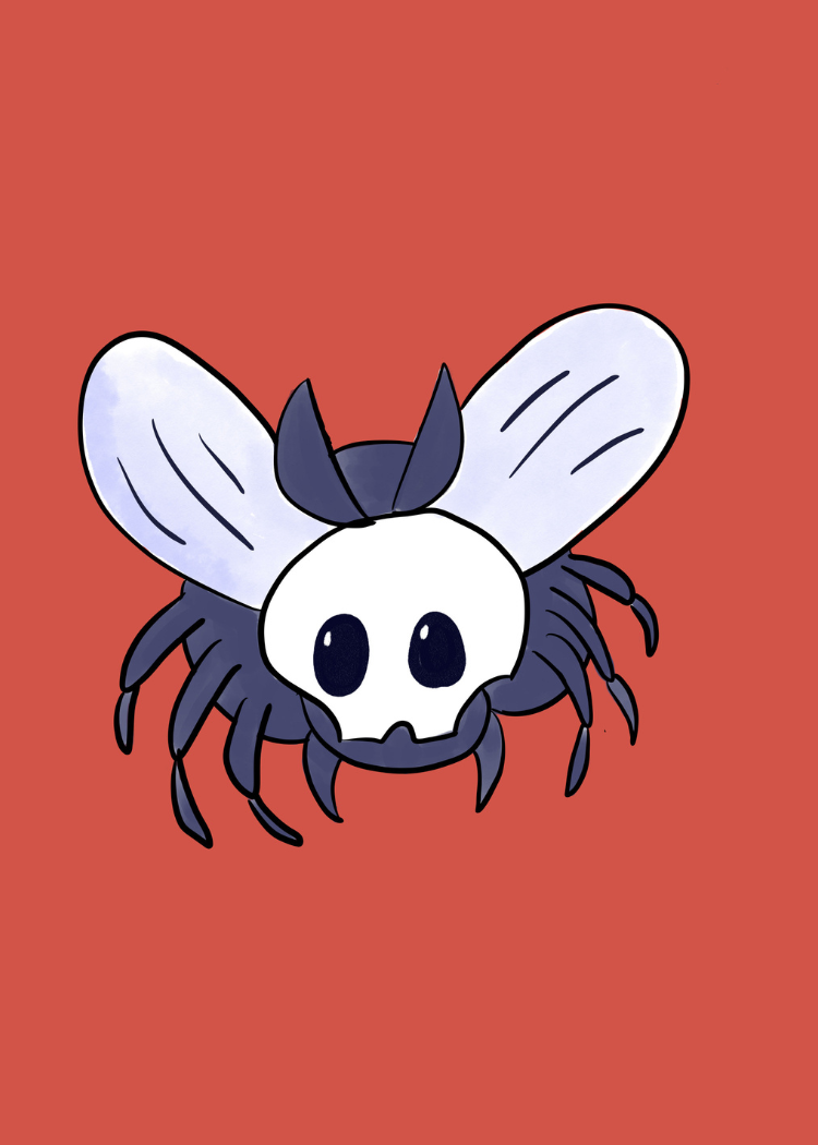 Skull Beetle Sticker