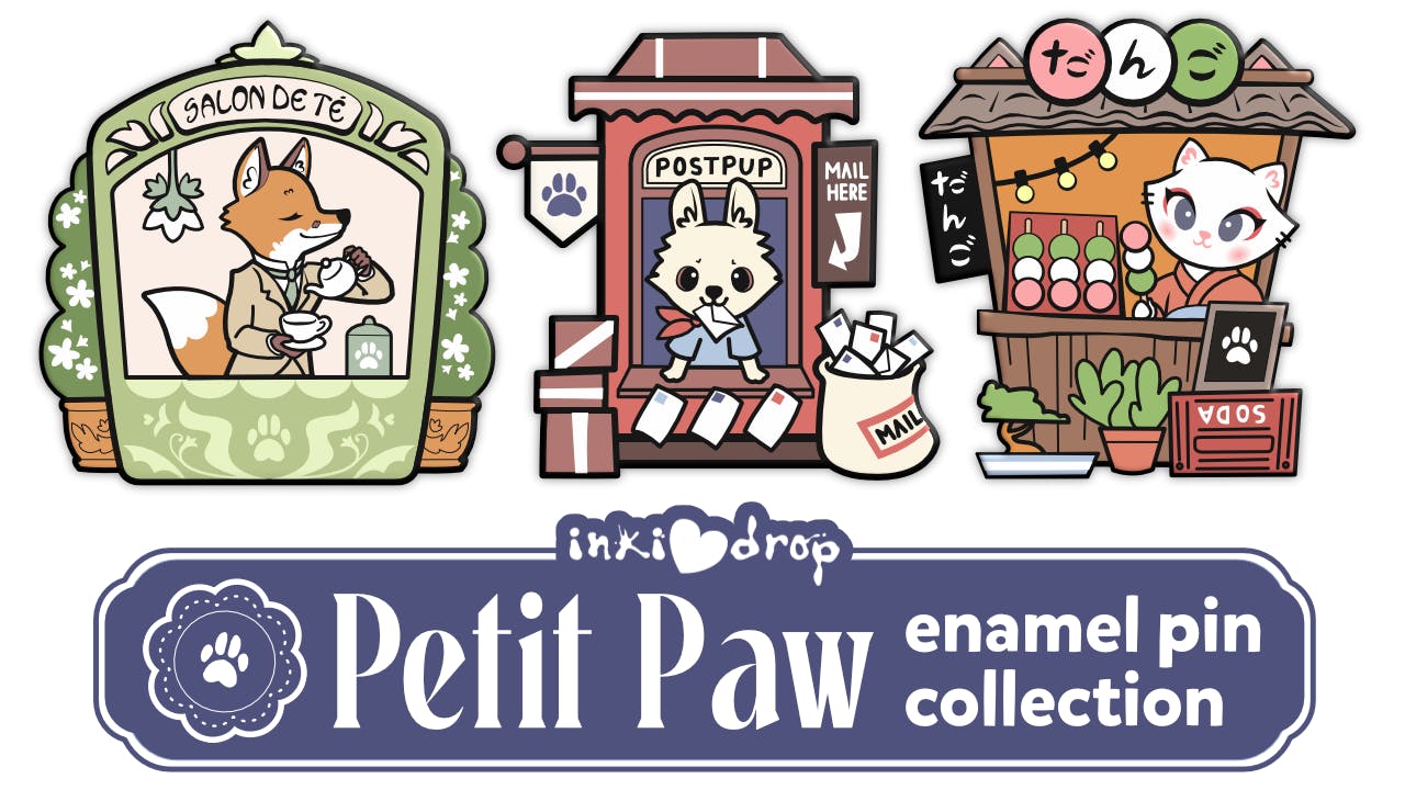 Petit Paw Enamel Pins