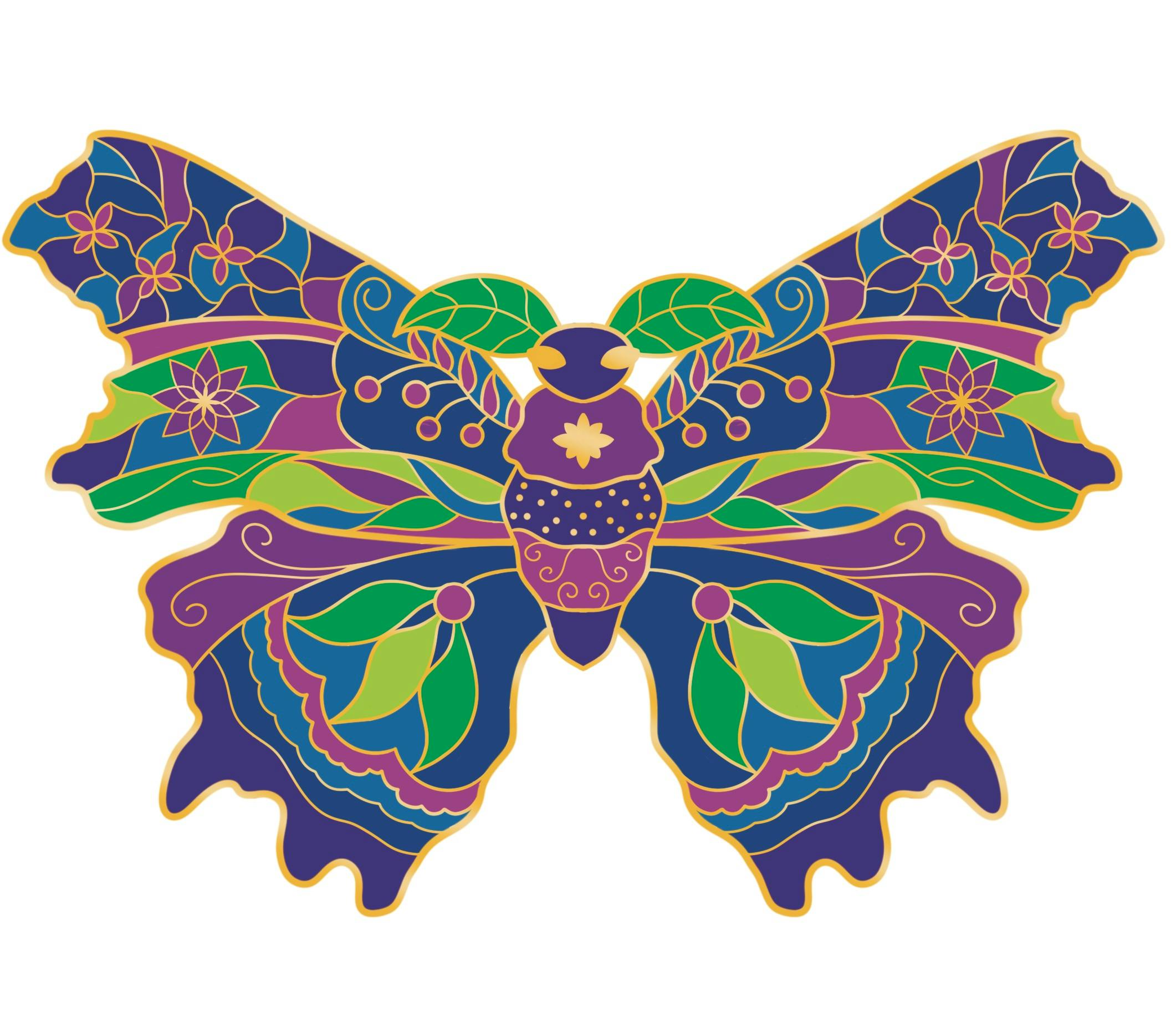 Bloomveil Moth Pin