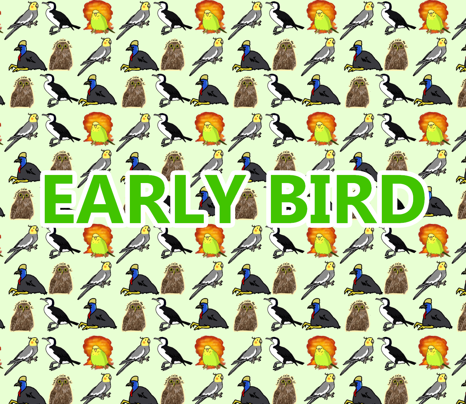 EARLY BIRD Big CHUNKY Awebo Plush