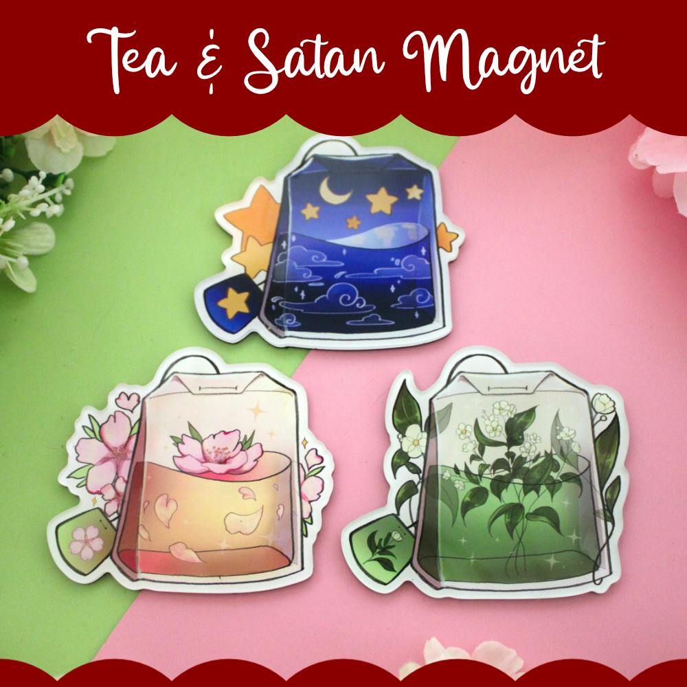 3x Tea Bag Magnet