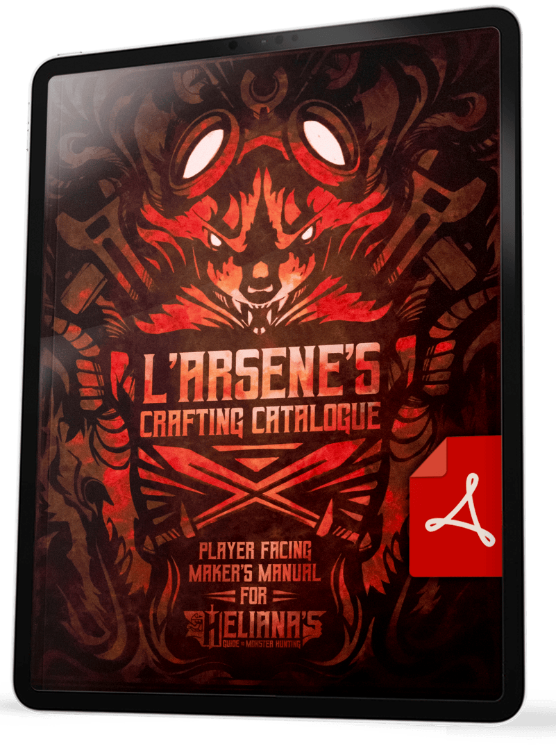 L'Arsene's Crafting Catalogue - Digital PDF