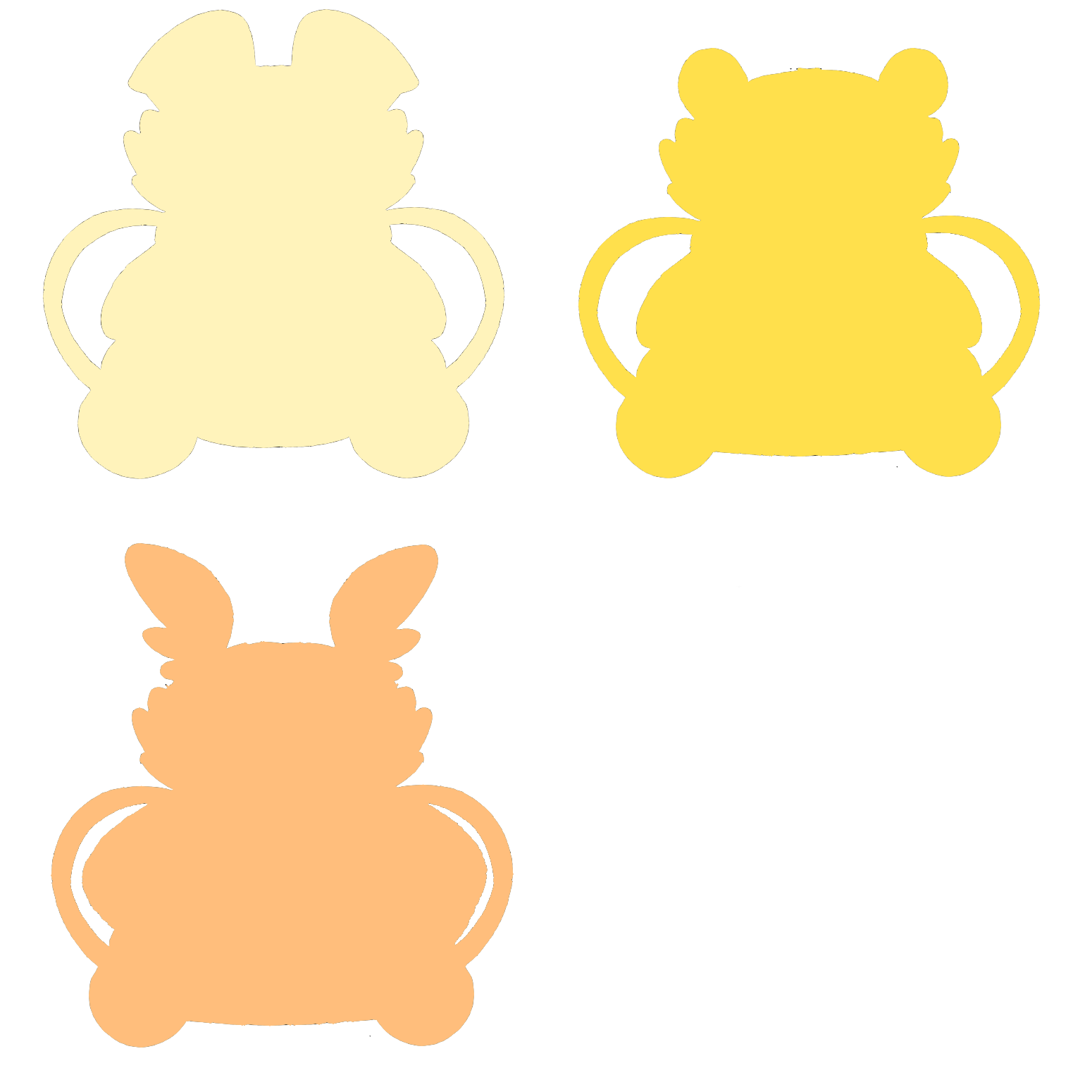 Three Snug-Alongs Plush Backpacks!