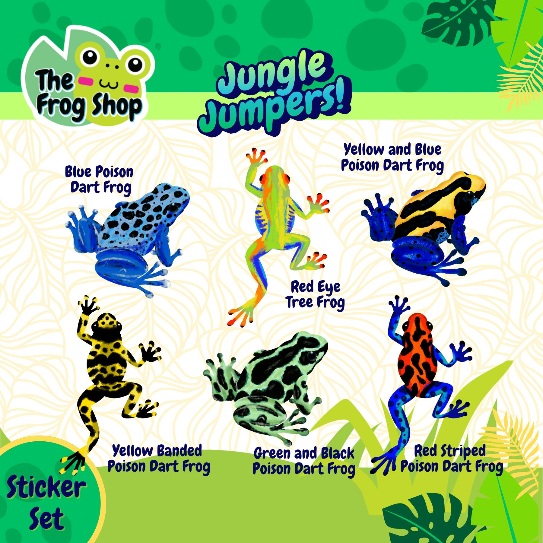 Jungle Jumpers Sticker Set