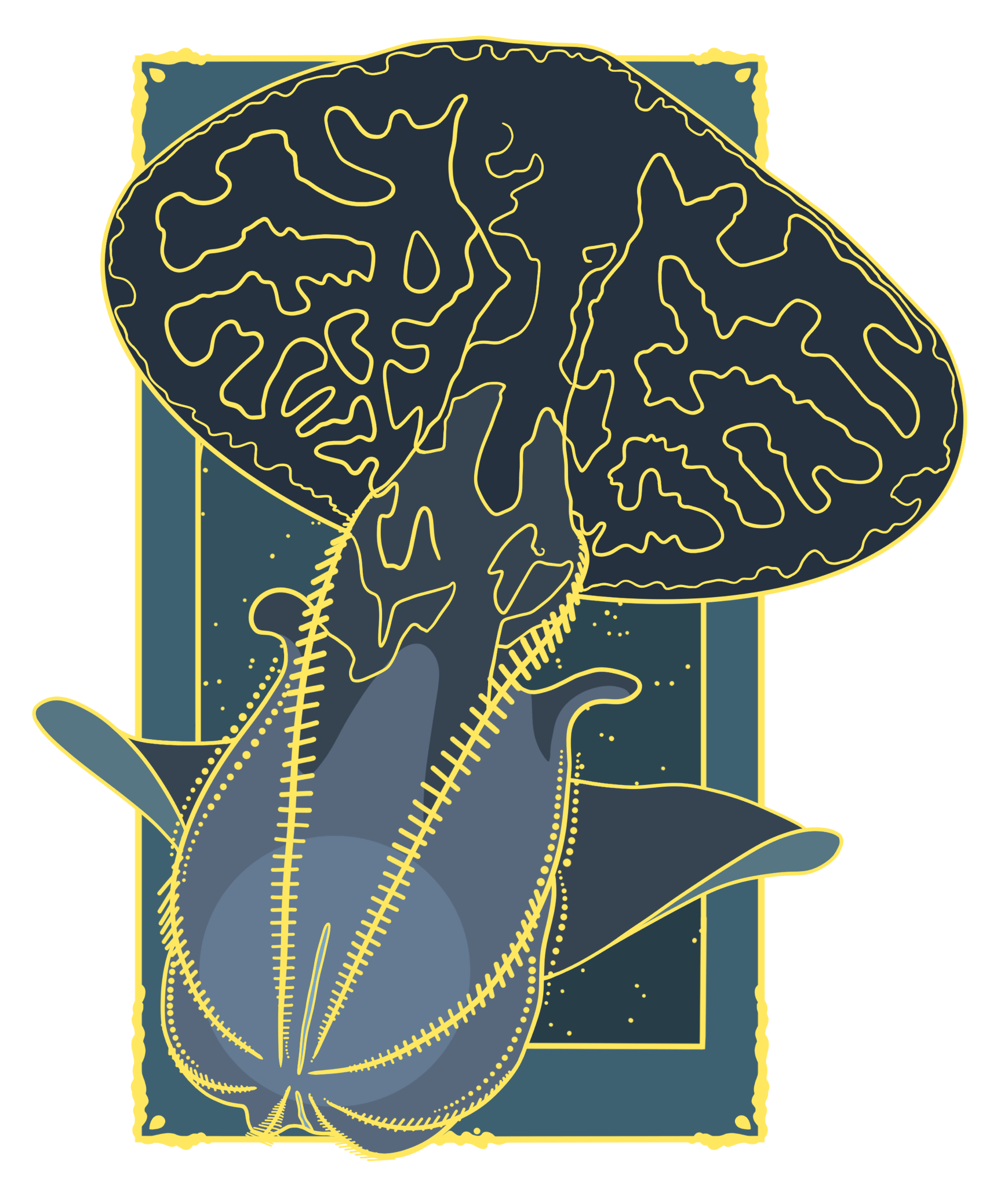 Blood Belly Comb Jelly Tarot Pin	