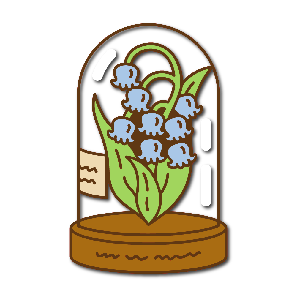 Lily of the Valley Display (Blue)