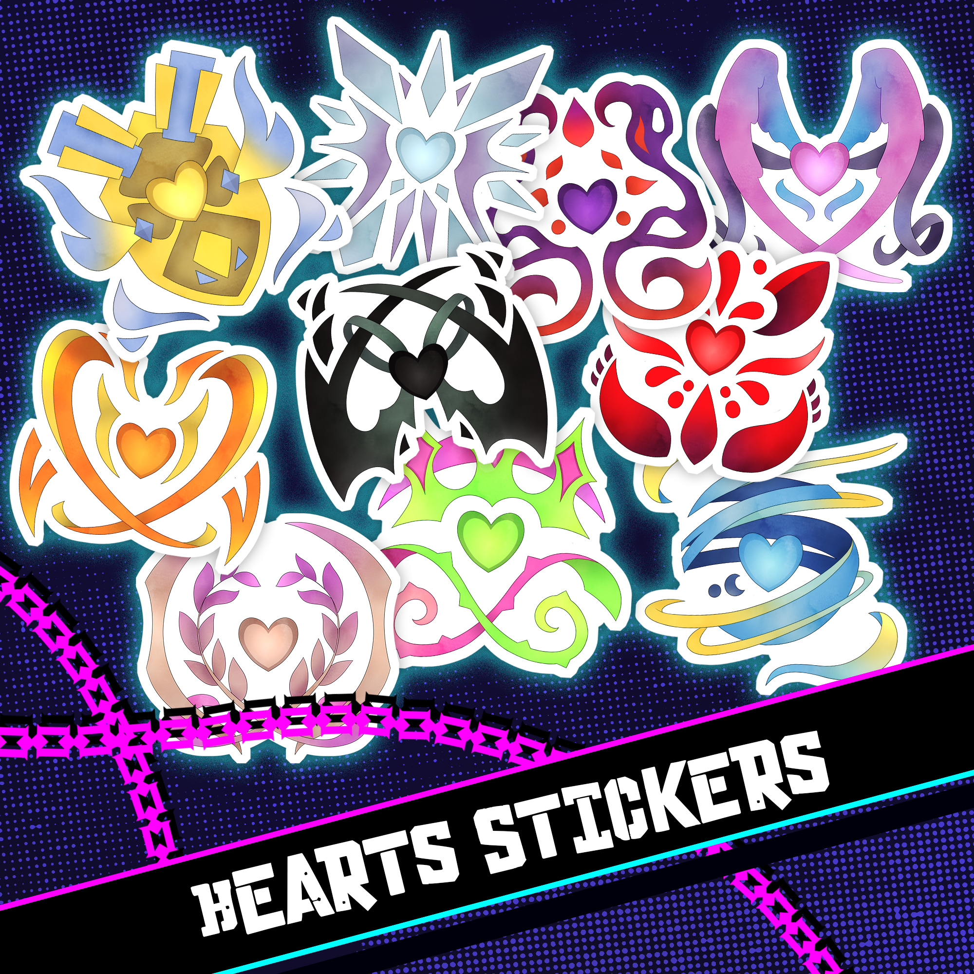 Last Hope "Hearts" Stickers