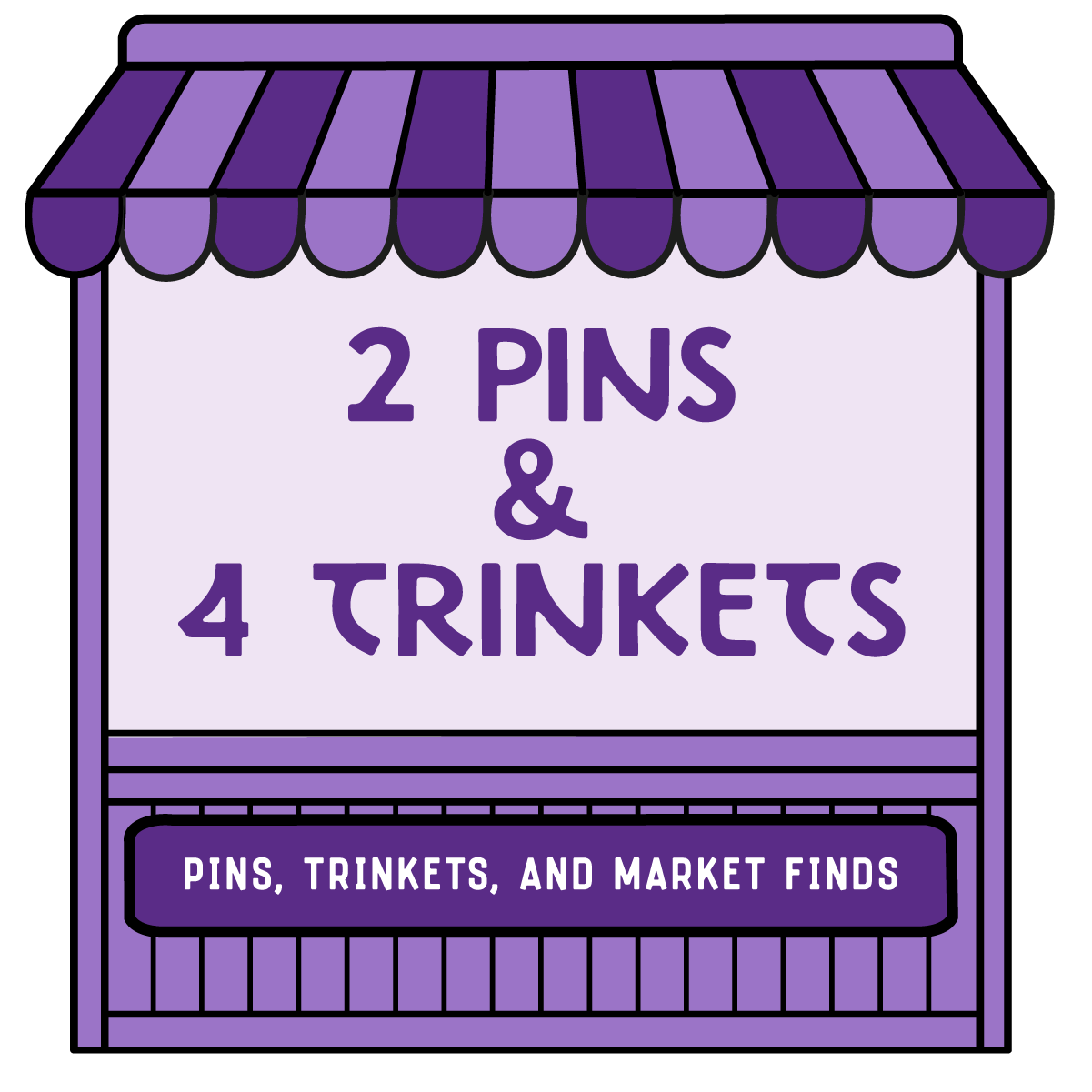 2 Pins + 4 Trinkets - The Trinket Bundle