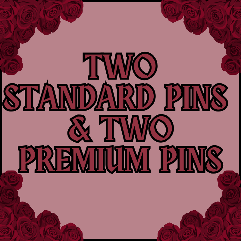 Two Standard Pins & Two Premium Pins
