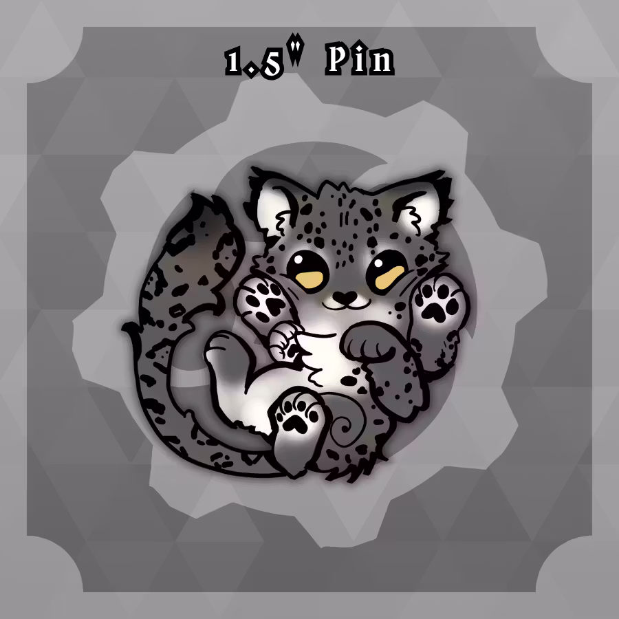 Cryptids and Critters: 1.5in Wampus Cat Pin
