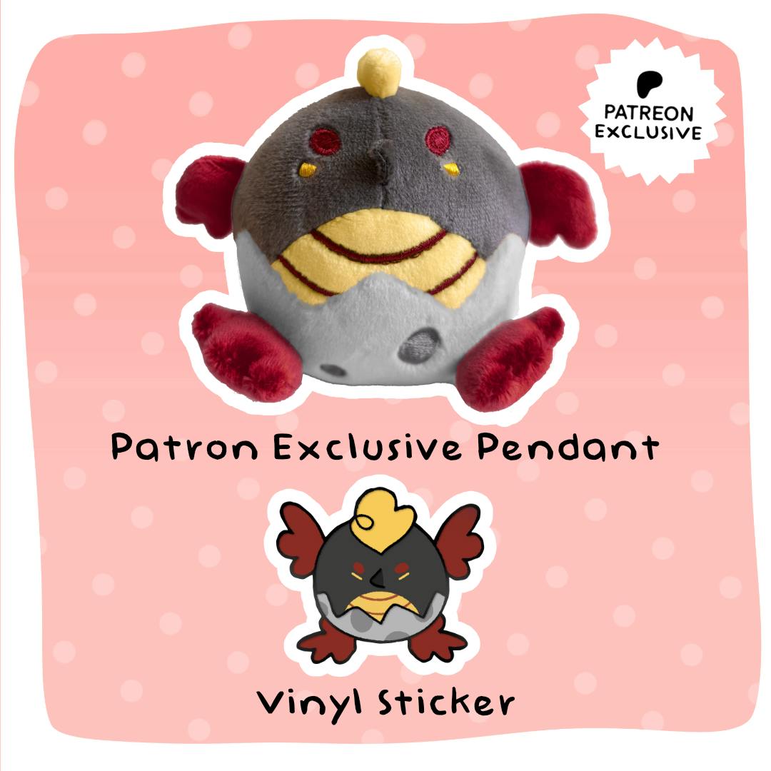 Patron Only Crispy Bitty Basilisk Plush Pendant