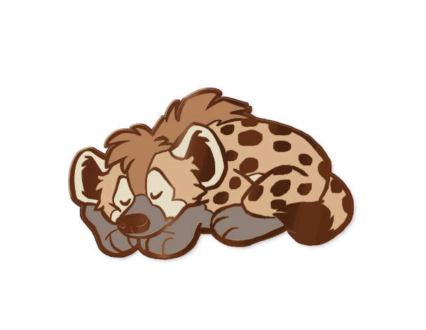 Limited access: Snoozing hyena