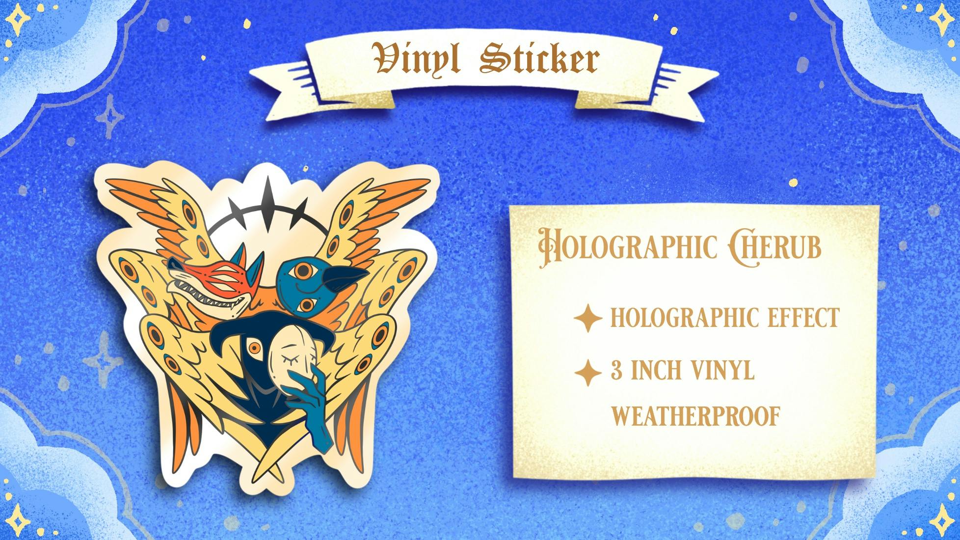 Creator Cherub Holo Sticker