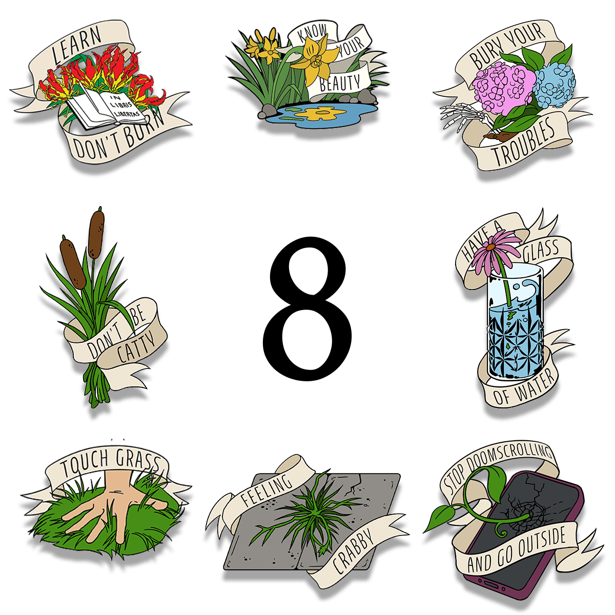 Eight Pins of Your Choice