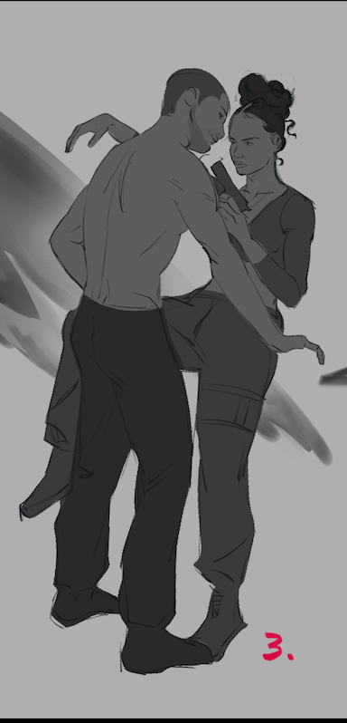 Pose 3 (He'll have his wings in this one too)