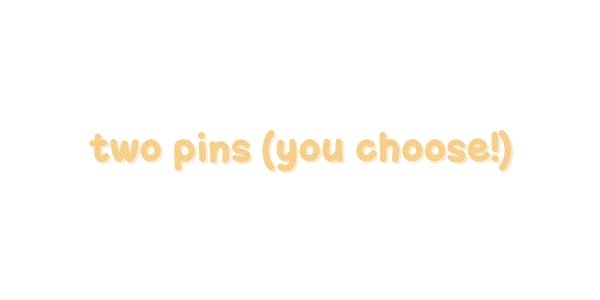 ✶ TWO PINS ✶
