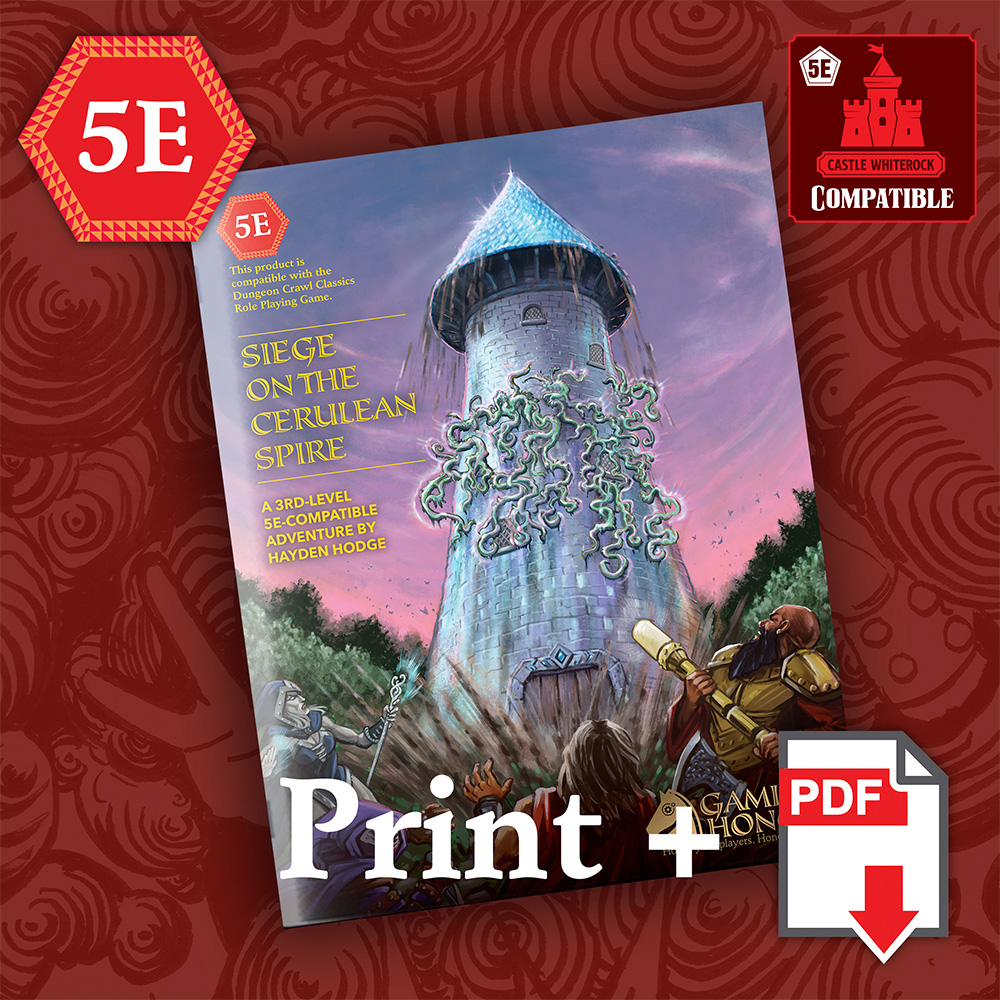 Cornerstone Signatory: (5E) Print, PDF, Name in First Printing, and Lost Level Printout!