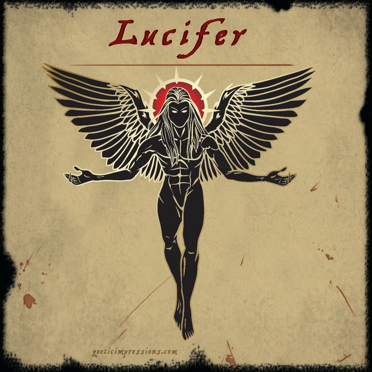 Lucifier enamel pin design