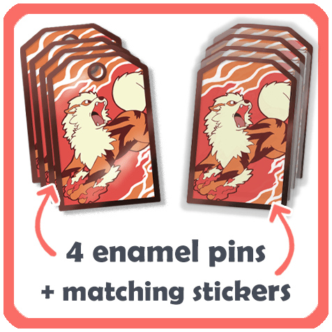 4x Omamori Enamel Pin