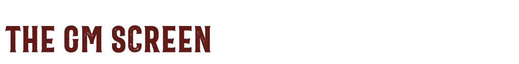 A header reading: The Gm Screen.