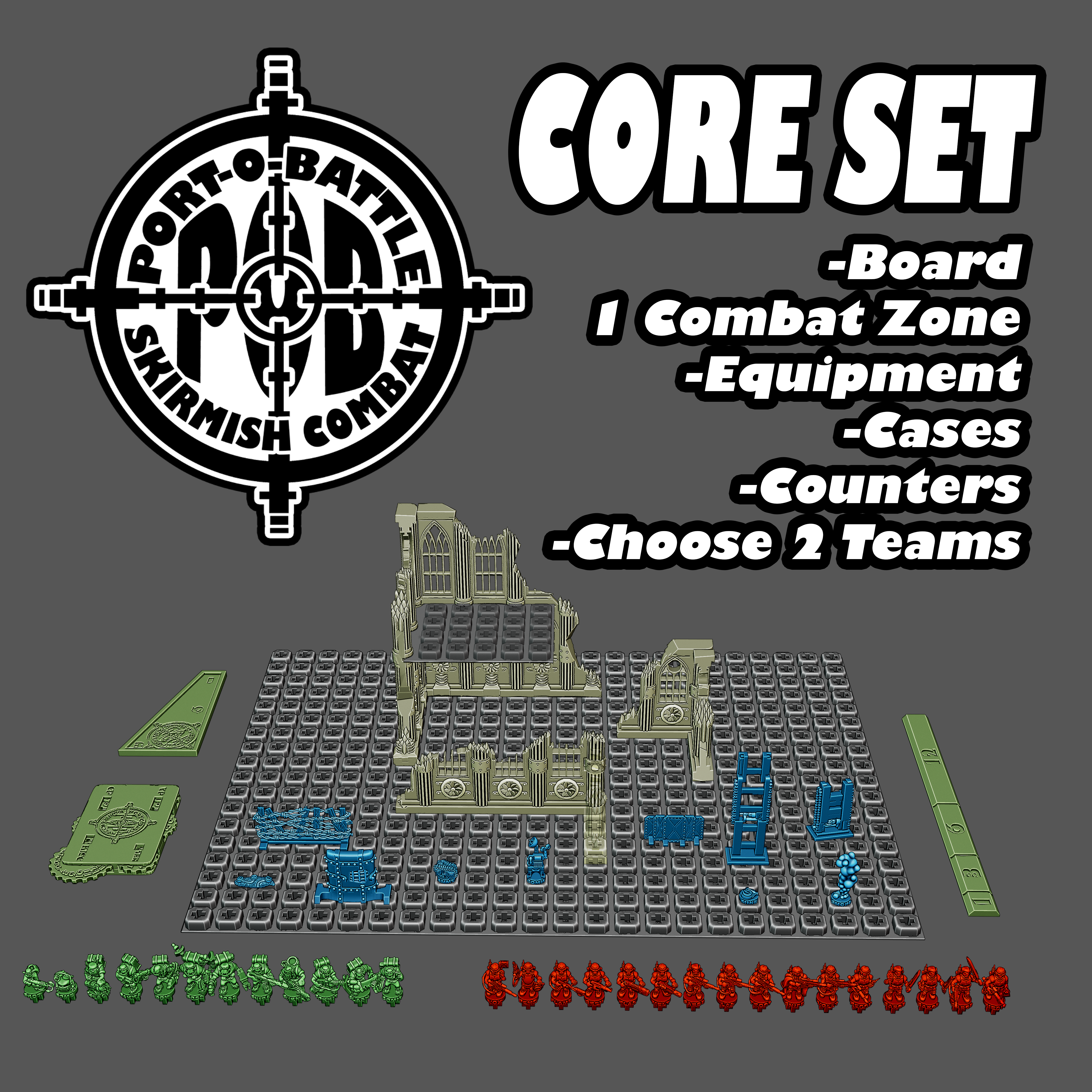 Digital Download of Port-O-Battle Starter Set with 2 Teams