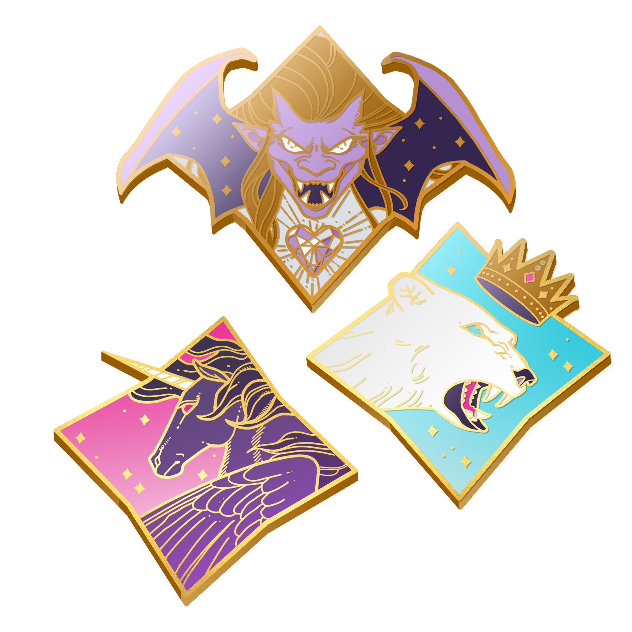 Leveling Up: enamel pin set