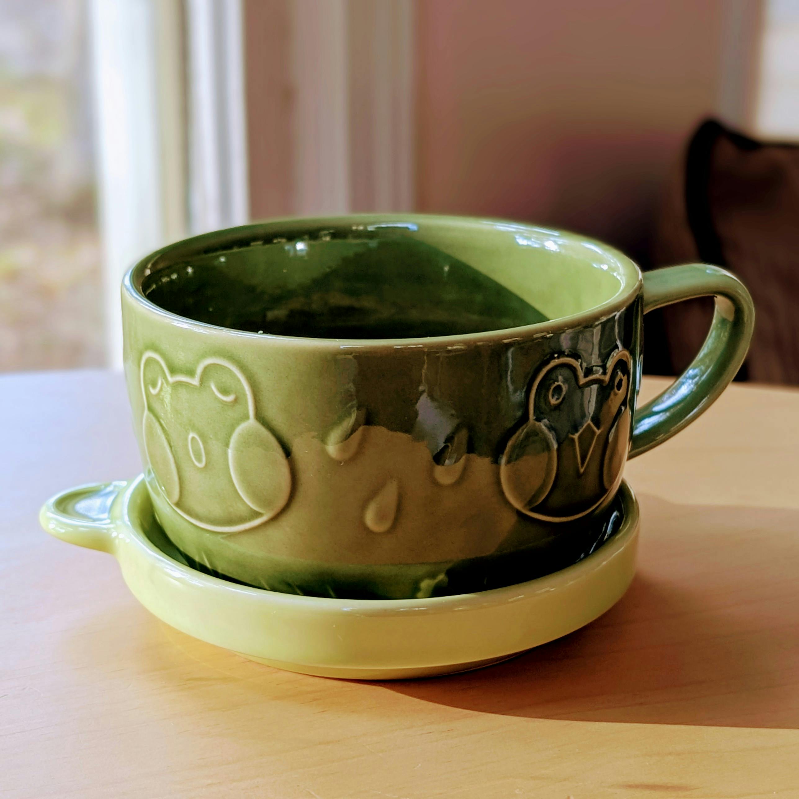 One Rani the Froggie Mug and Lid Set 🐸☕