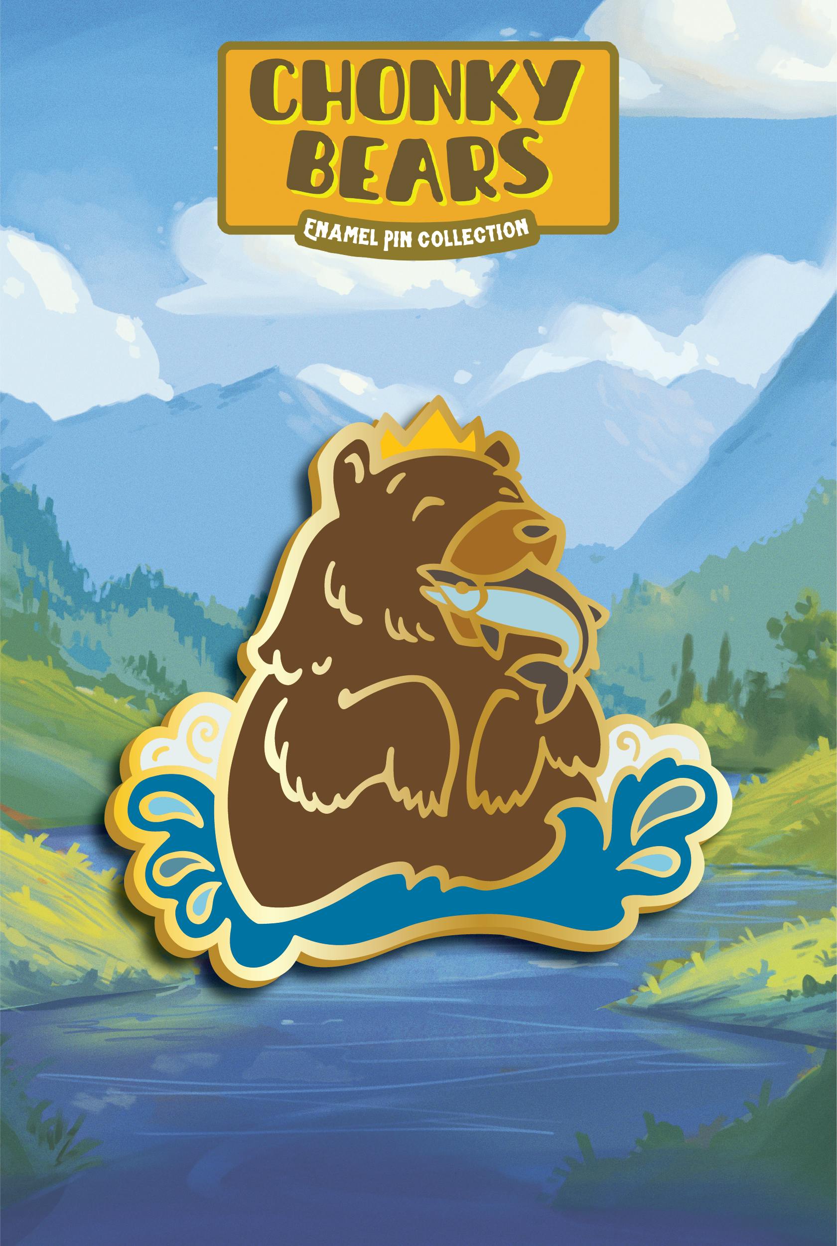 bear with fish in mouth