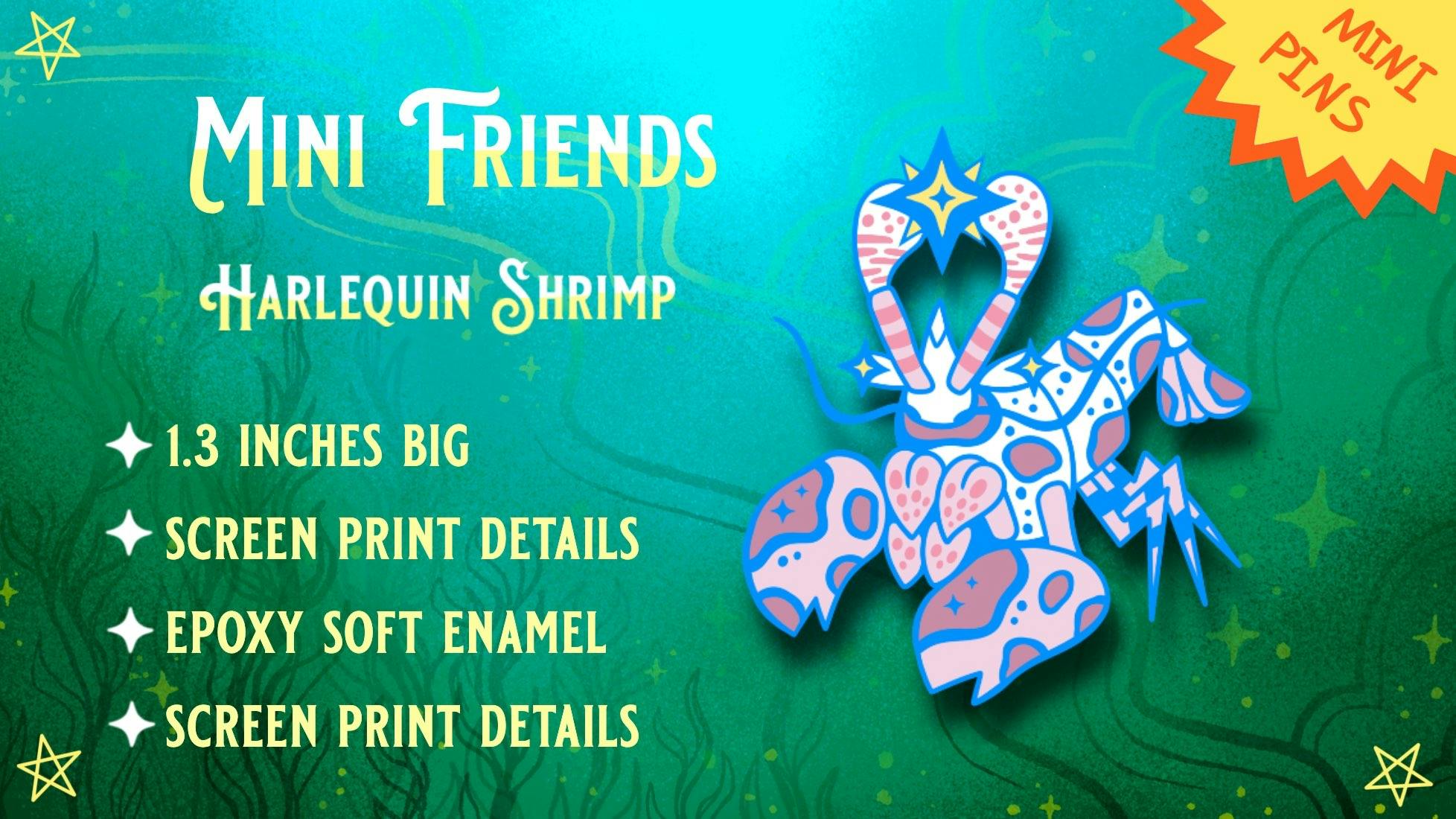Harlequin Shrimp Mini Pin